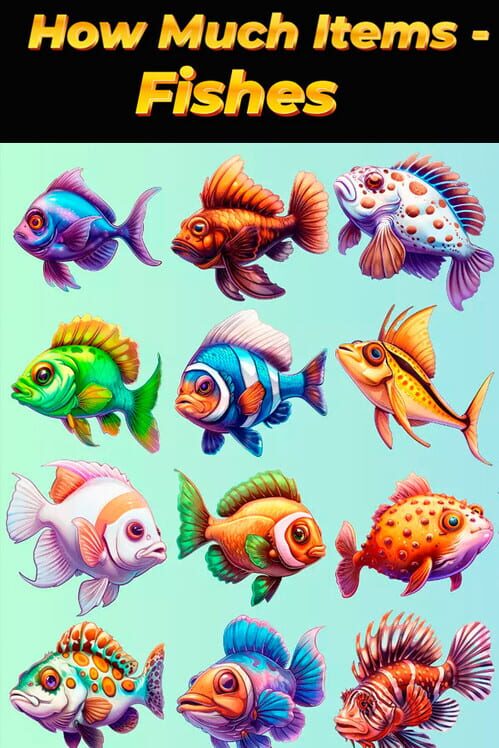 Copertina ufficiale di How Much Items - Fishes